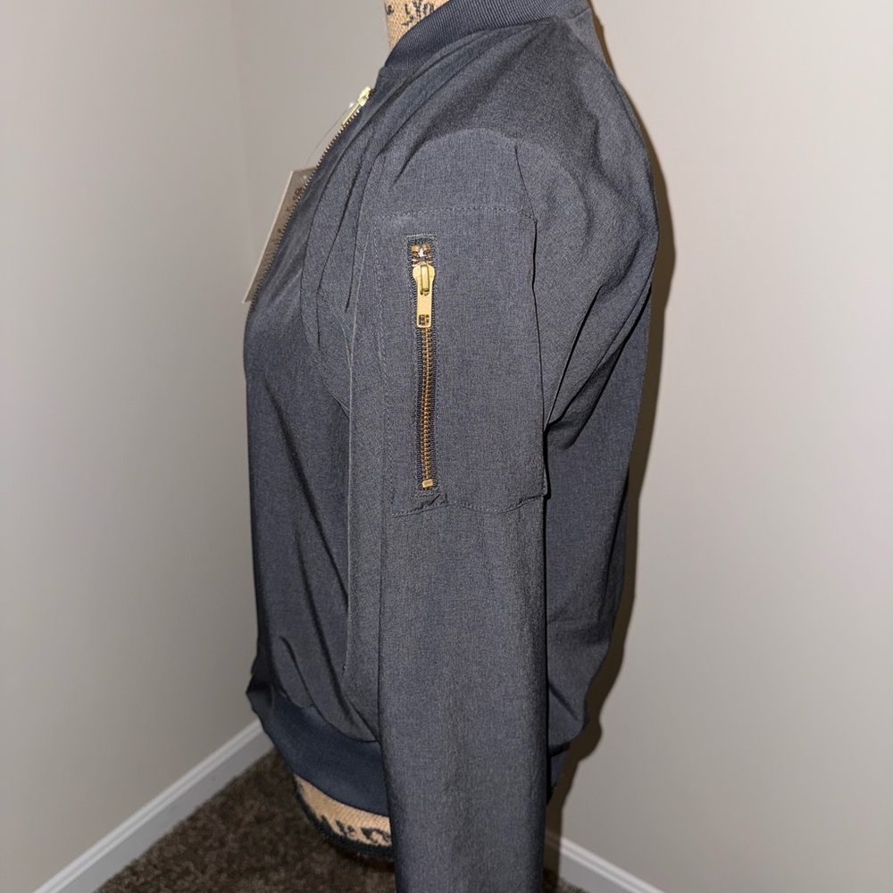 Albion Heather charcoal bomber jacket - Picture 2 of 5